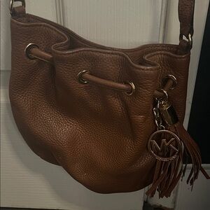 Michael Kors Tan Leather Shoulder Bag